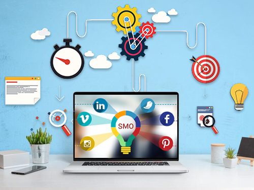 Social Media Optimization Illustration